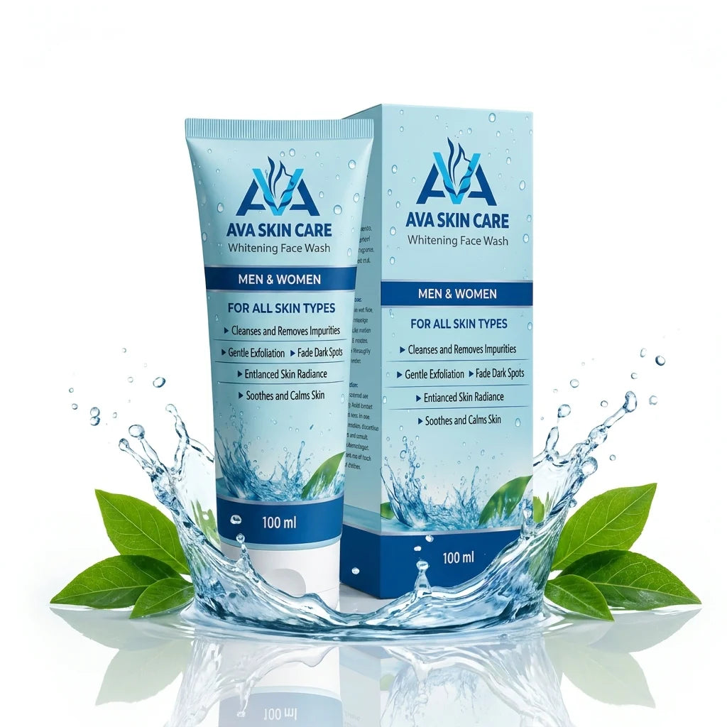 Ava Skin Care Whitening Face Wash (100ml) – Deep Cleansing & Radiance Boosting Formula