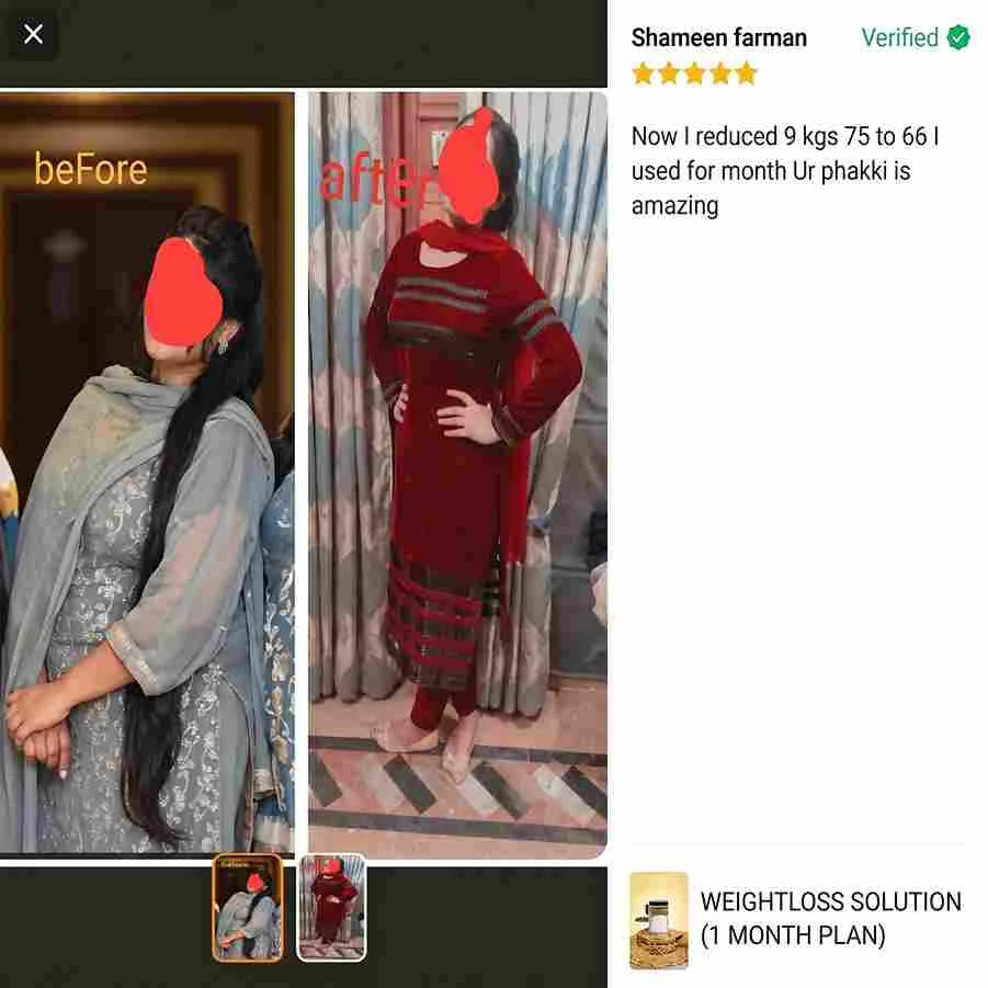 Weightloss Solution (3 Months Plan) By Dr Rubina
